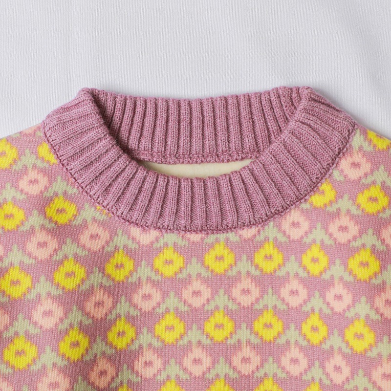 2024 new style girls' plus velvet sweater Korean style autumn and winter wear stylish pullover sweater