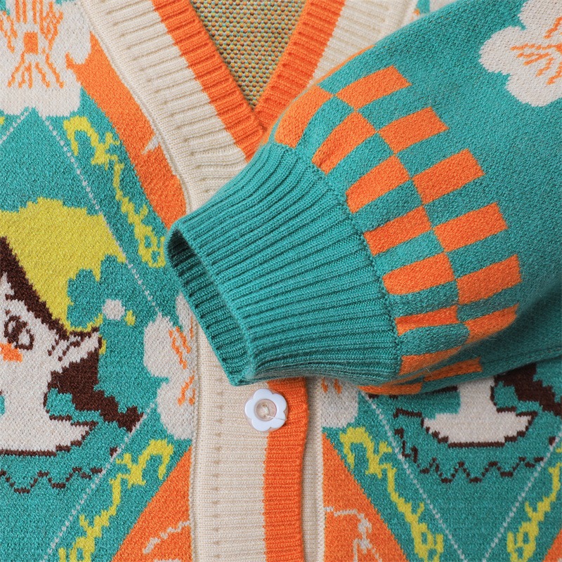2024 new fashion spring and autumn children's clothing baby knitted tops