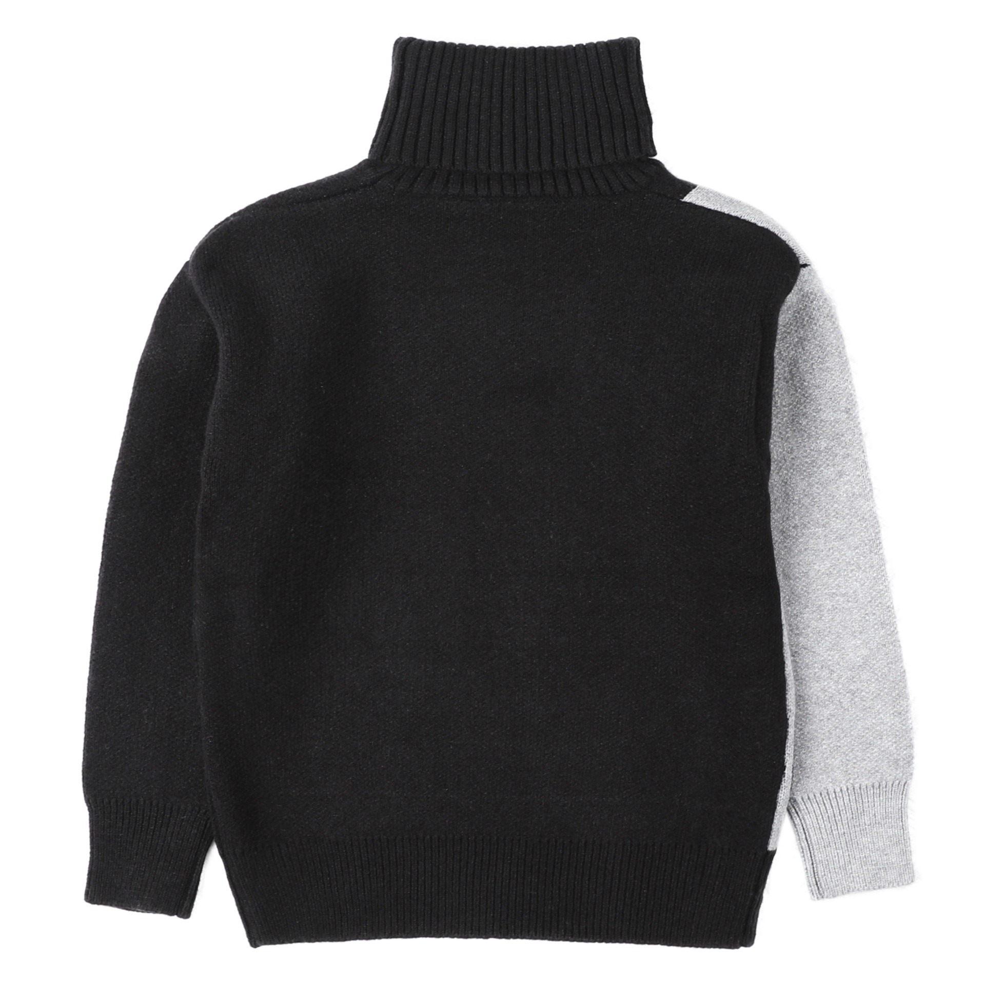 2024 new boys autumn and winter turtleneck tops for middle and large children stylish thickened knitted sweaters