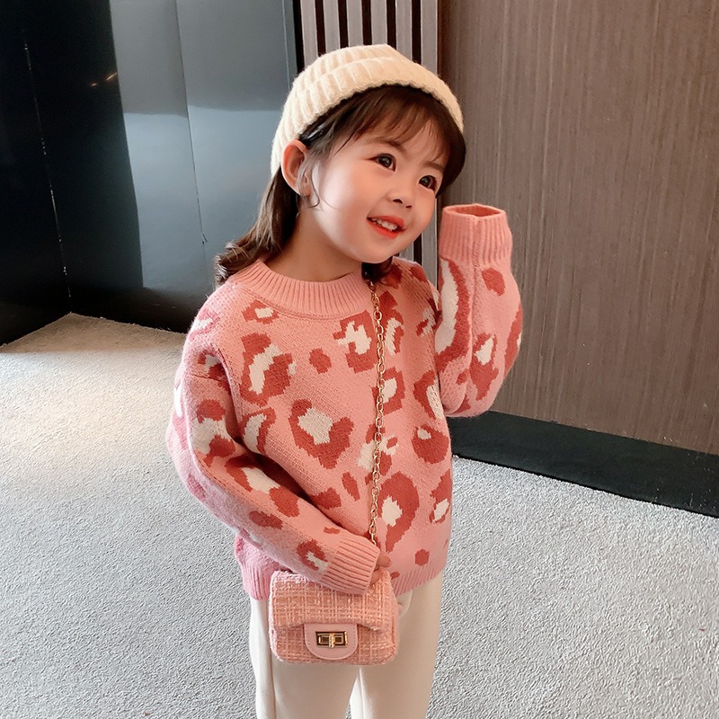2024 new children's bottoming shirt autumn and winter clothes baby knitted children's fashion fleece top