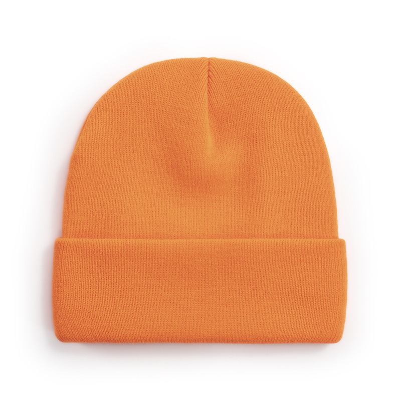 Solid Plain Custom Knit Caps Unisex
