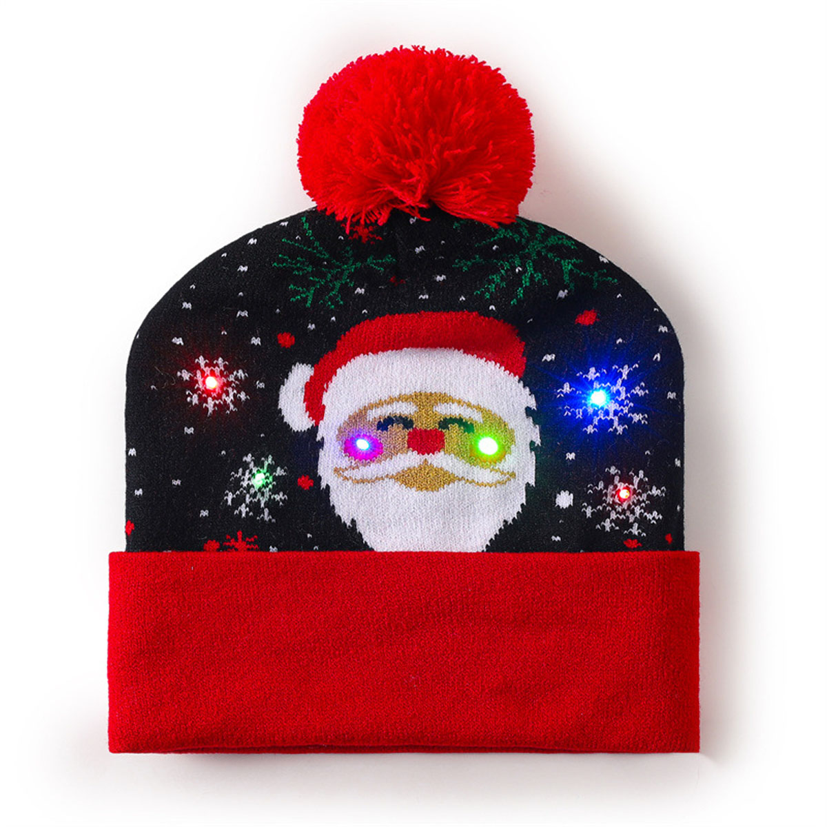 Light Up Christmas Beanie Hat