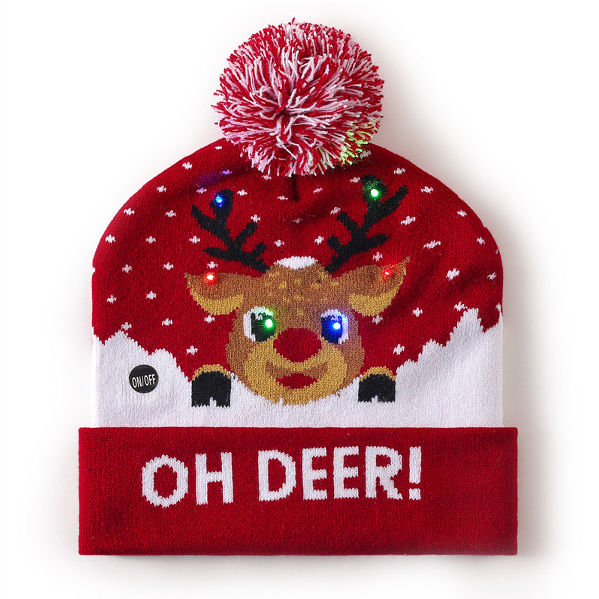 Christmas Light Up Hat