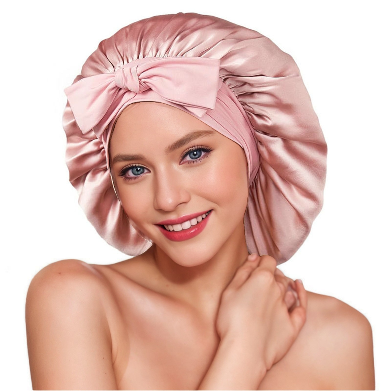 Double-Layer Stretch 100% Mulberry Silk Nightcap