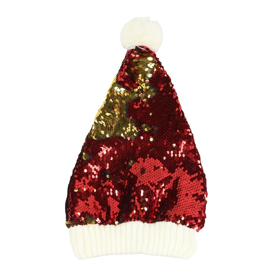 Red Sequin Santa Hat