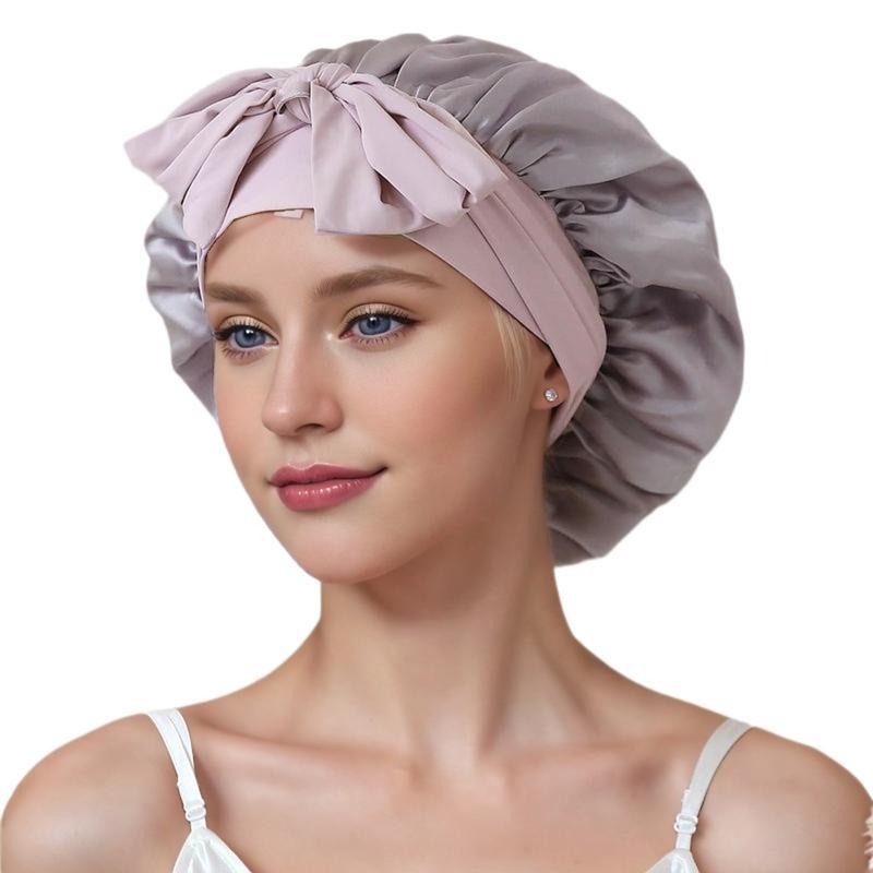 Double-Layer Stretch 100% Mulberry Silk Nightcap