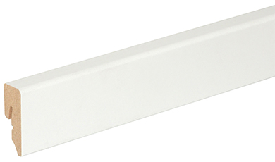 Sockelleiste weiss mit Starkfolie MDF