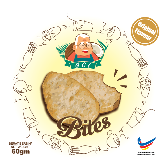 BITES Crackers Original Flavour (60g/packet)