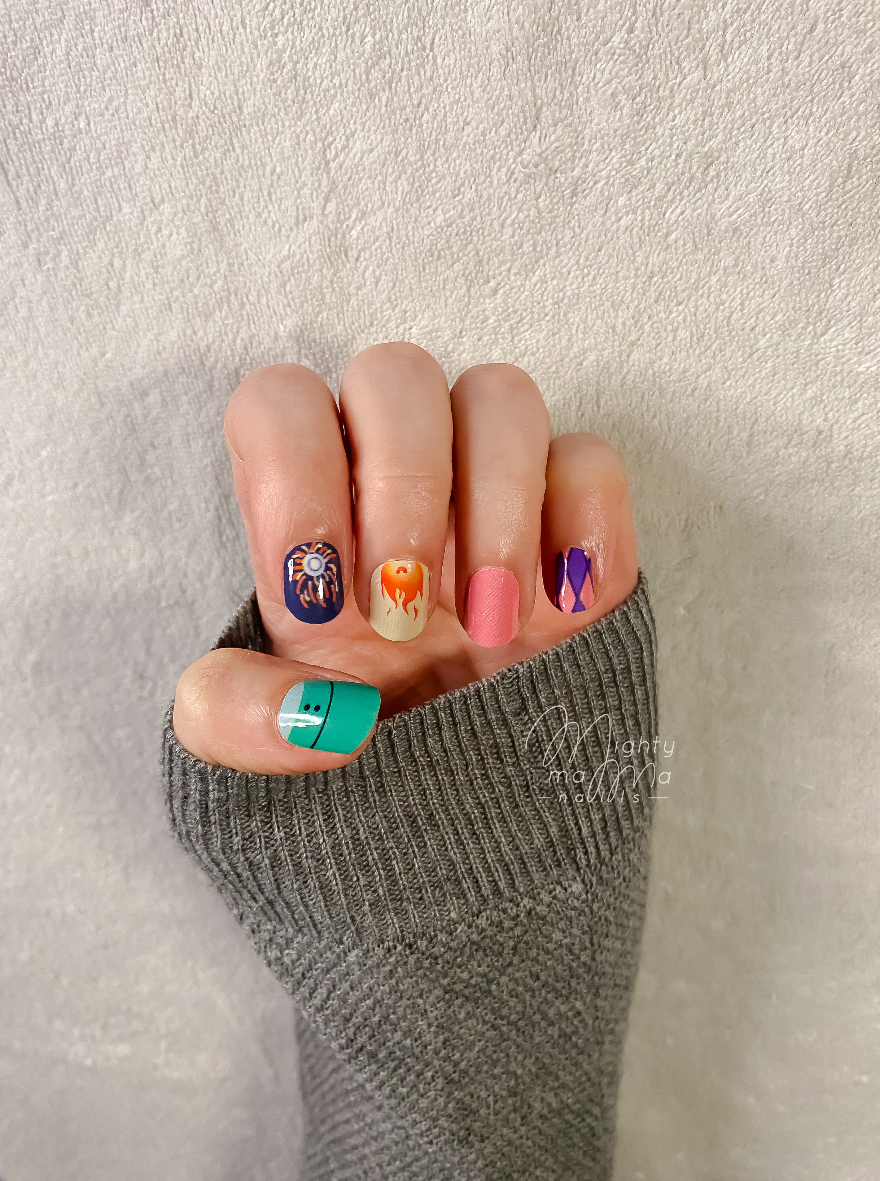 Pack Esprits & Créatures –  Lot 3 Stickers d’Ongles