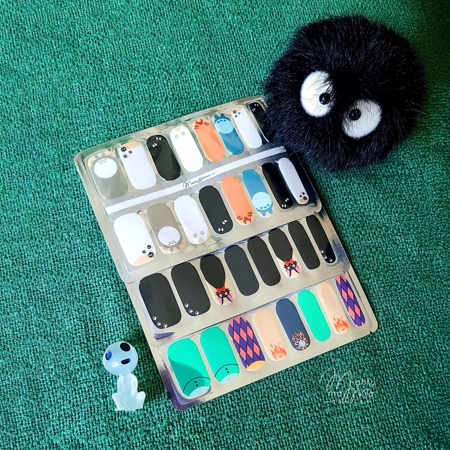 Pack Esprits & Créatures – Lot 3 Stickers d’Ongles