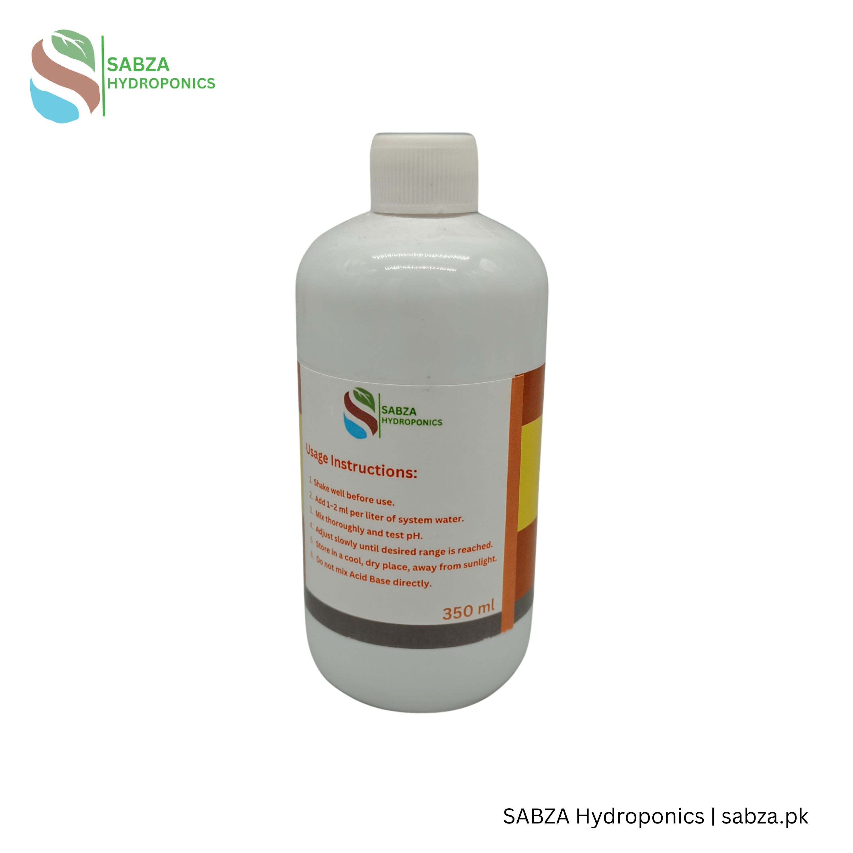 SABZA Hydroponic pH Down Solution (350ml)