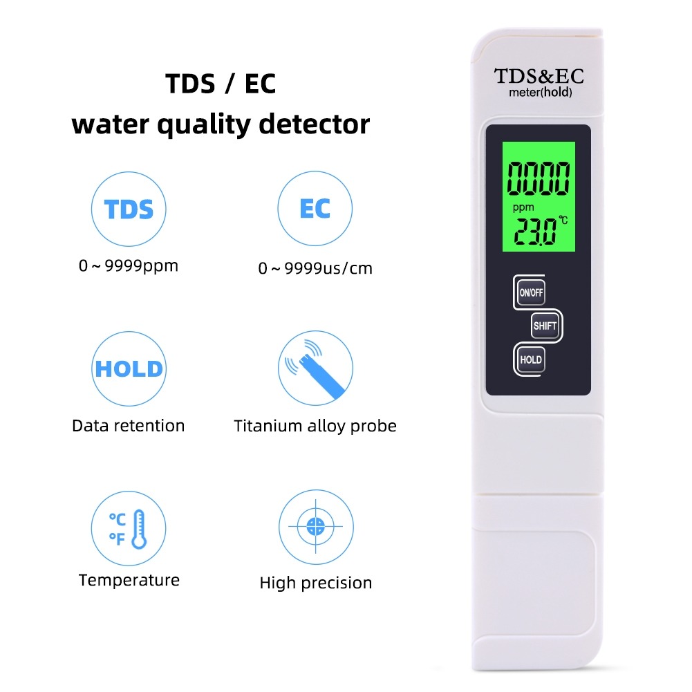 TDS & EC Meter for Hydroponics