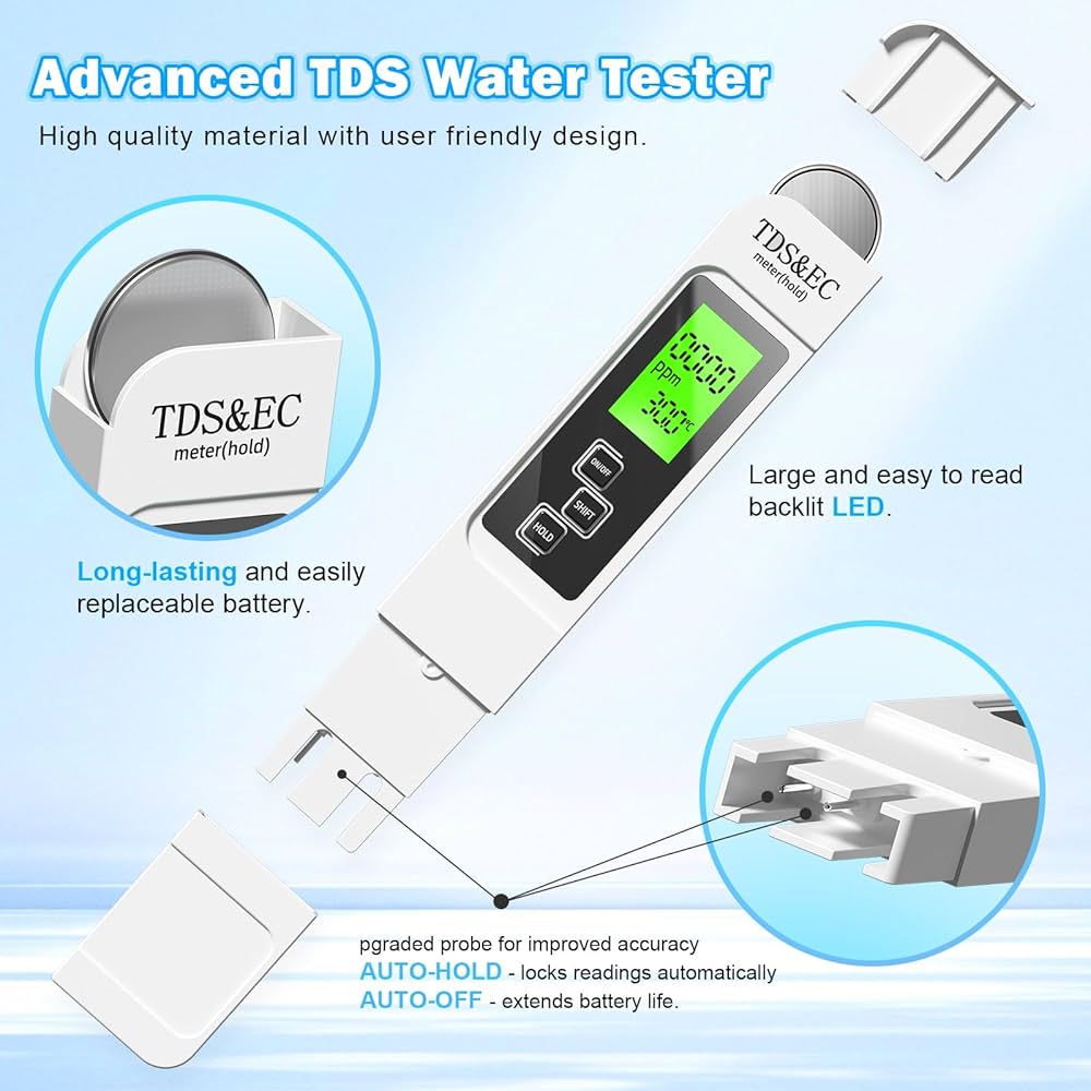 TDS & EC Meter for Hydroponics