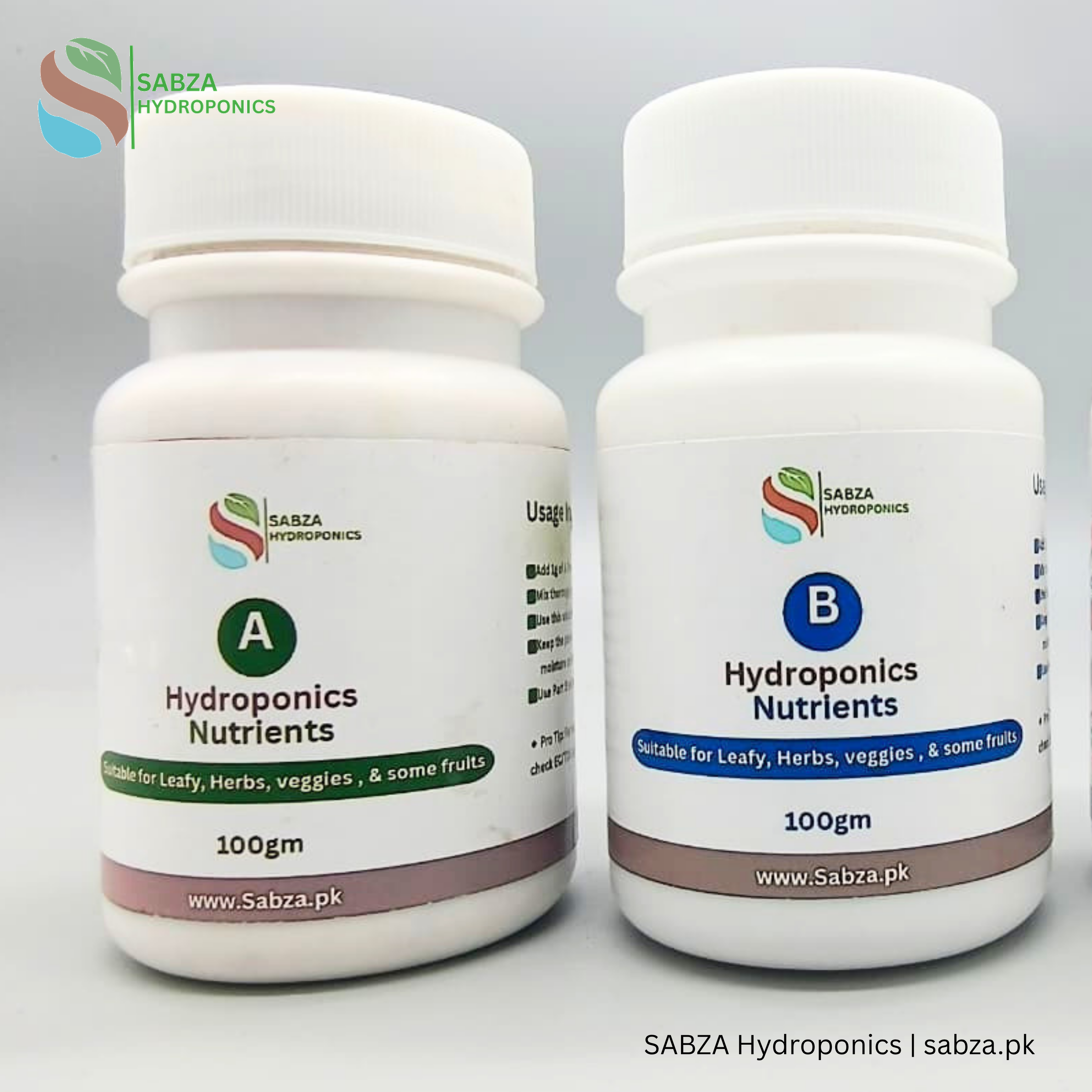 SABZA Hydroponic Nutrients Set (A and B)