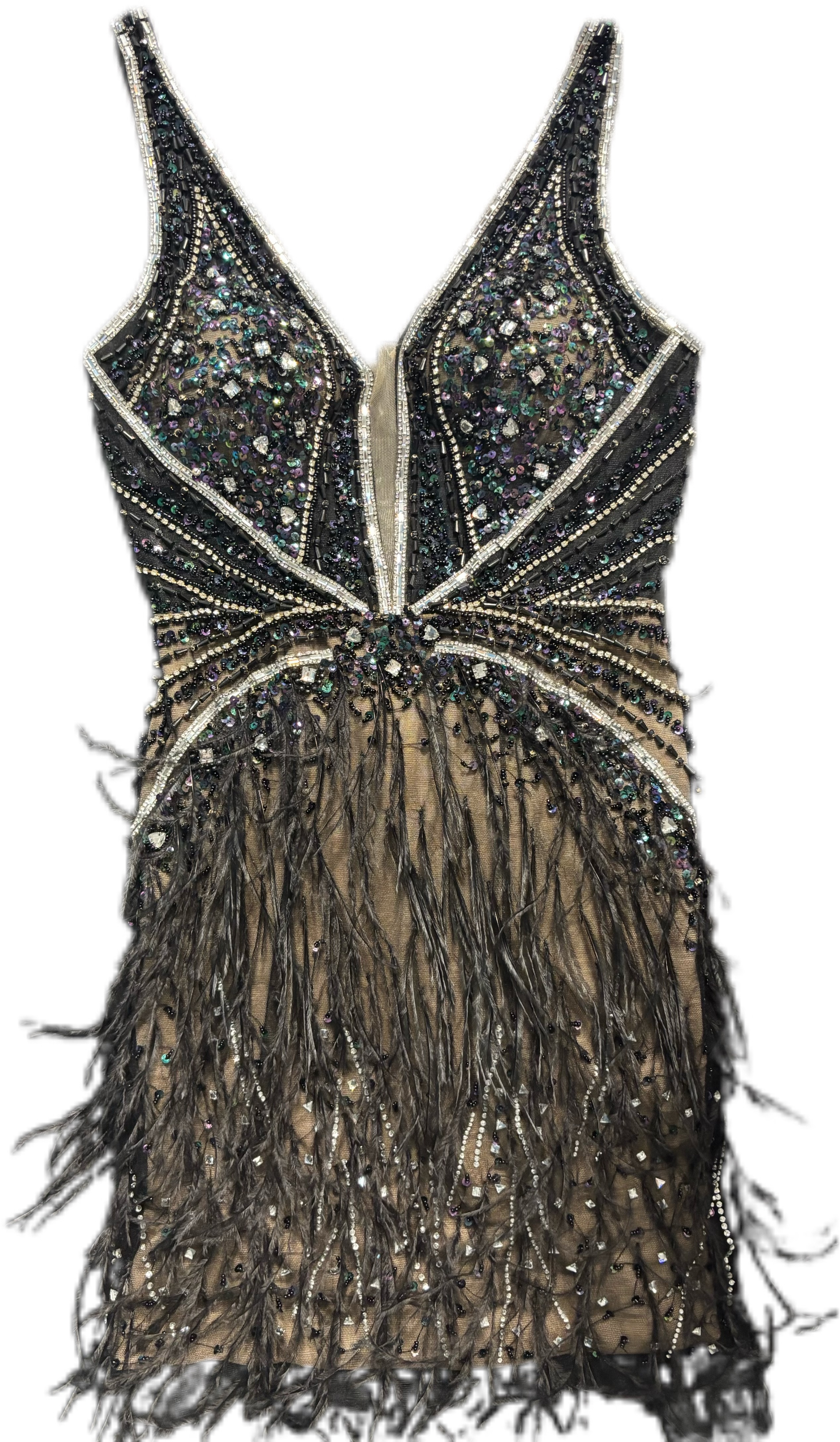 Sequin Fringe Cocktail Dress