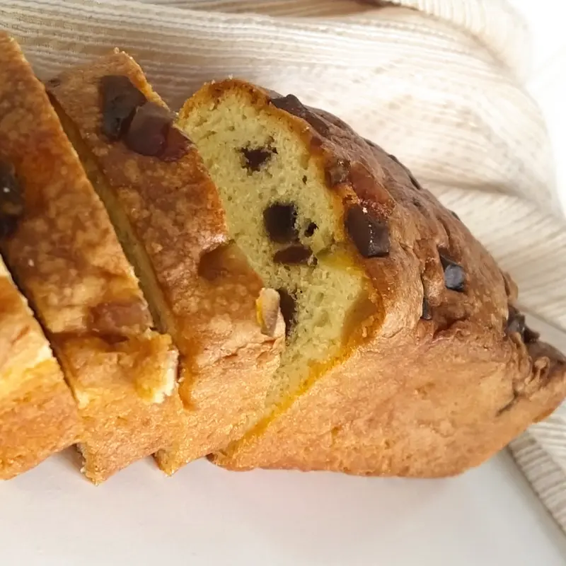 Budin con Frutas Abrillantadas