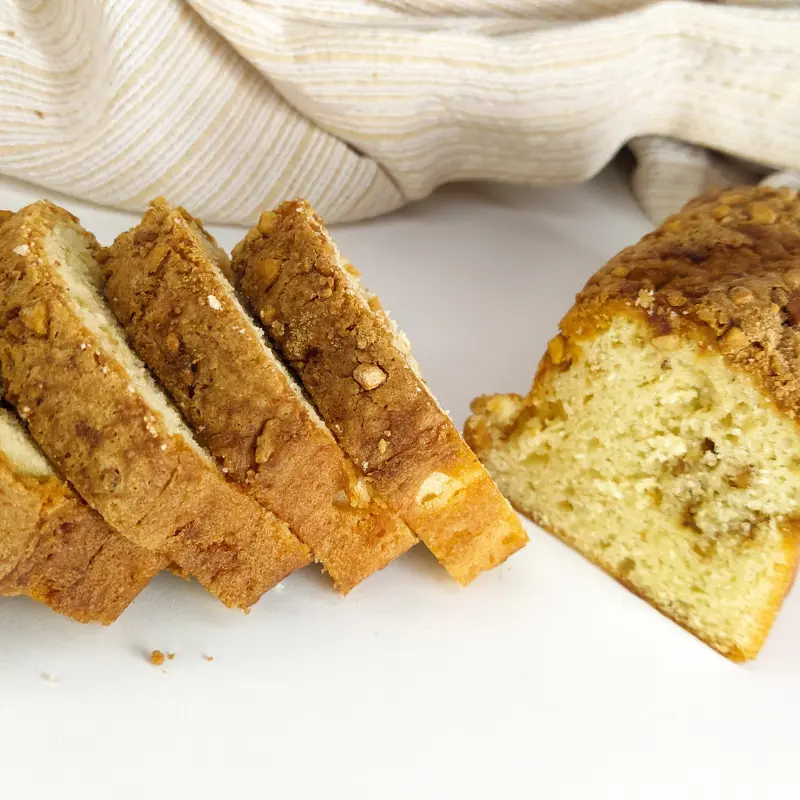 Budin con Crocante de Maní 