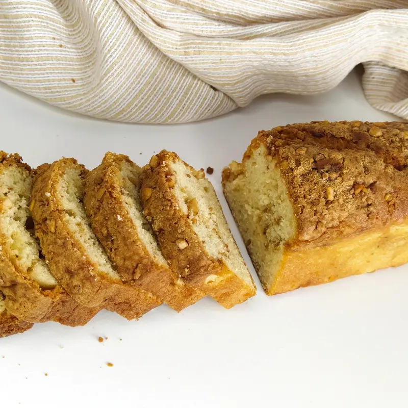 Budin con Crocante de Maní 
