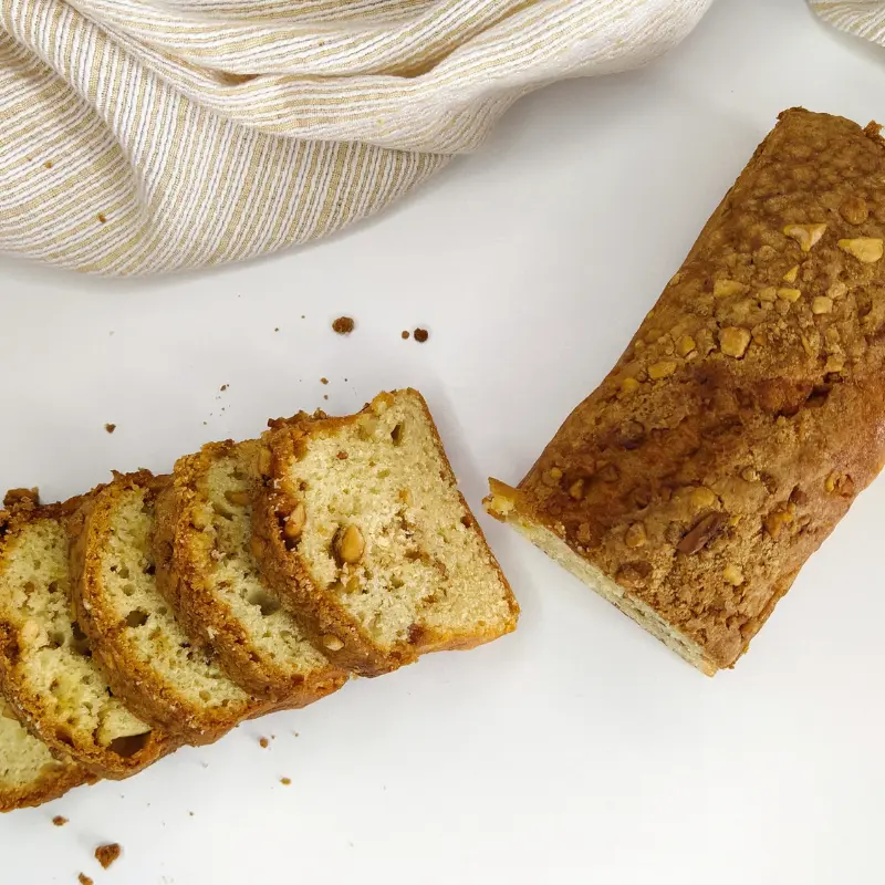 Budin con Crocante de Maní