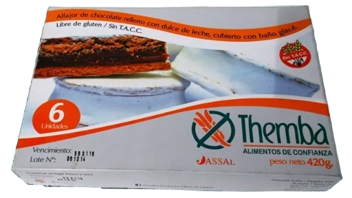 Alfajor blanco Themba 