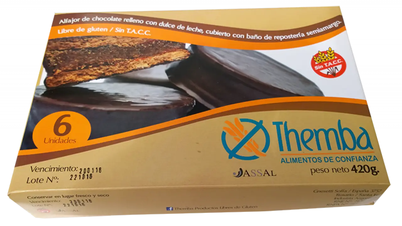 Alfajor de chocolate Themba 