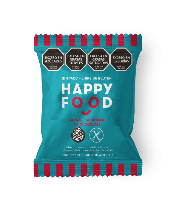 Alfajor de mousse de chocolate -  Happy Food 