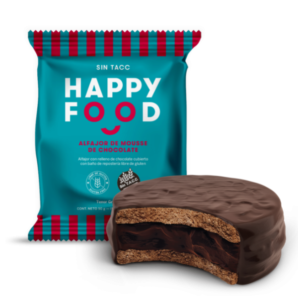 Alfajor de mousse de chocolate -  Happy Food 