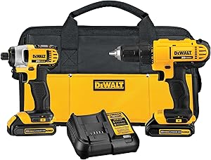 Cordless Drill and Impact Driver Combo Kit