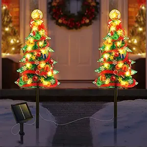 Outdoor Solar Christmas Tree Lights