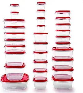 Plastic Food Storage Containers Set