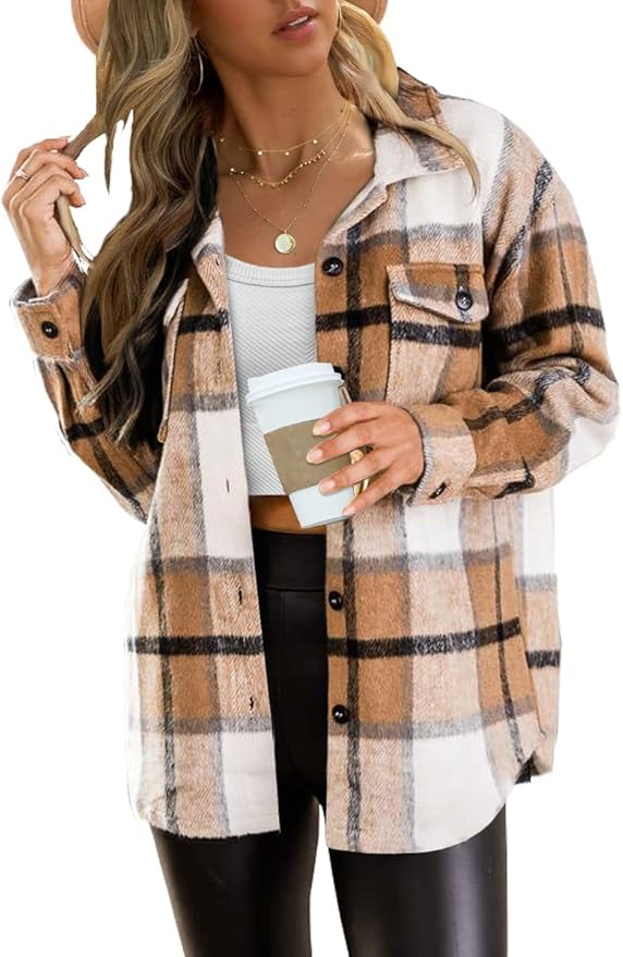 Women's Plaid Flannel Shirt