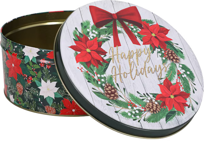 Large Round Popcorn Tin