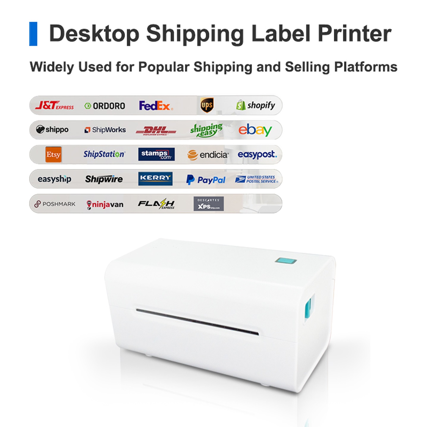 Direct Thermal Label Printer | WiFi Bluetooth USB | Shipping / Postage Labels 4x6