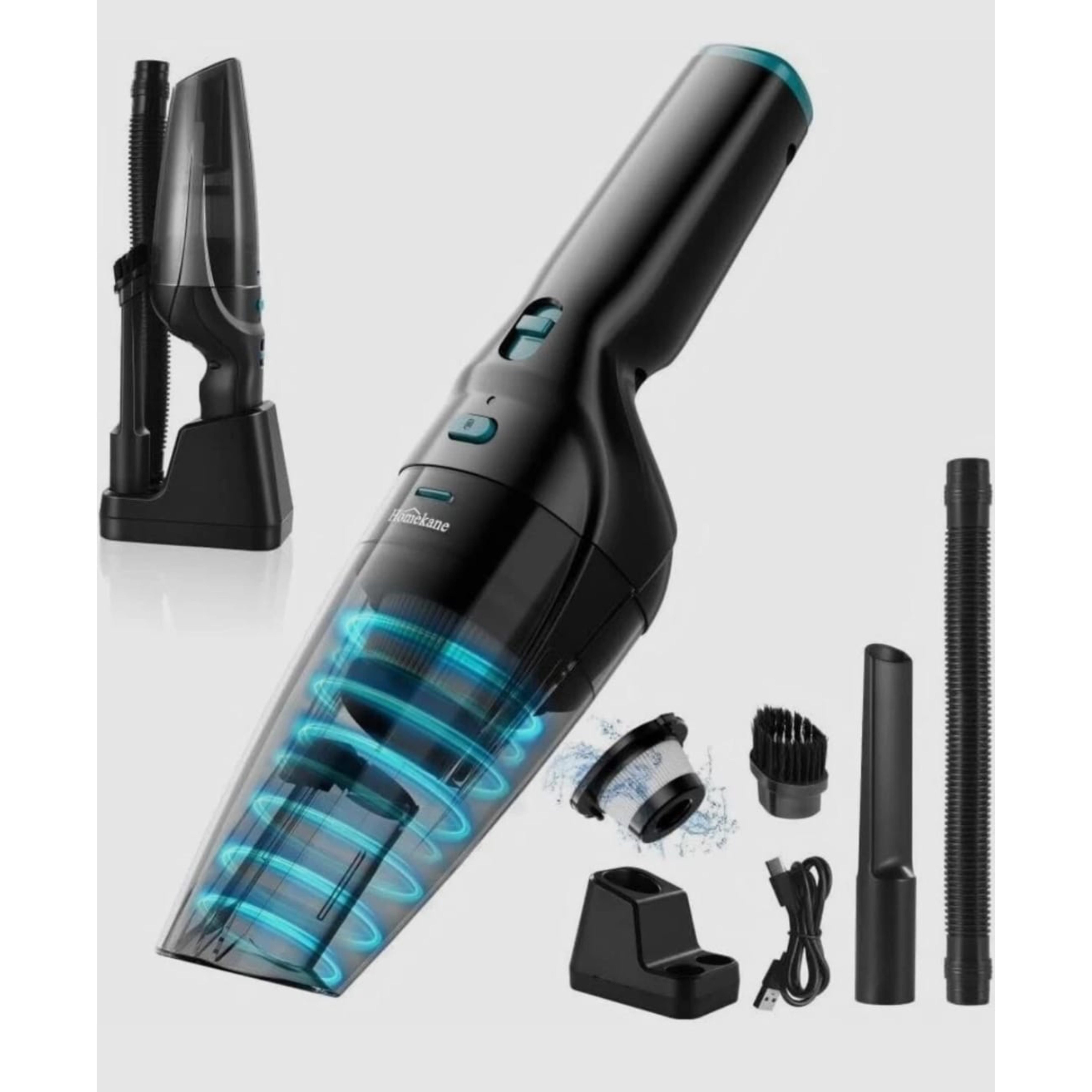 Cordless Handheld Vacuum Cleaner Powerful Suction HEPA Filter Pet Hair Car Clean