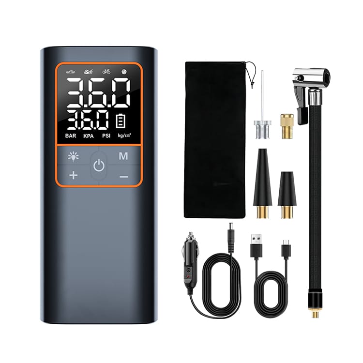 Wireless Portable Tyre Inflator 150 PSI Mini Air Pump Car Bike Compressor Light