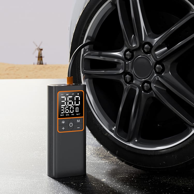 Wireless Portable Tyre Inflator 150 PSI Mini Air Pump Car Bike Compressor Light