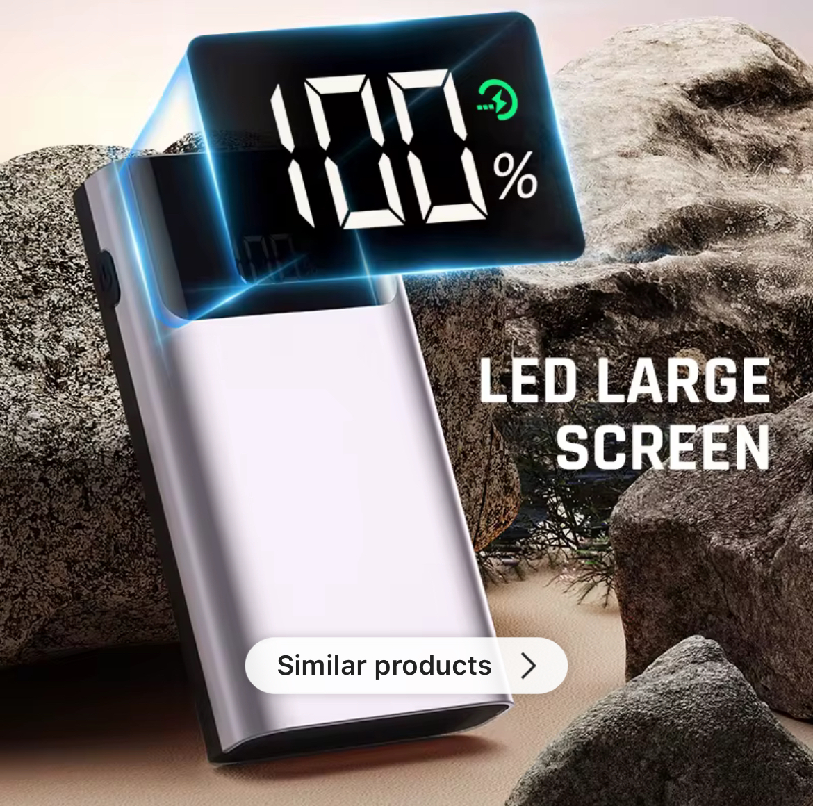 37000 mWh Car Jump Starter Power Pack Battery Booster Portable Power Bank & Led