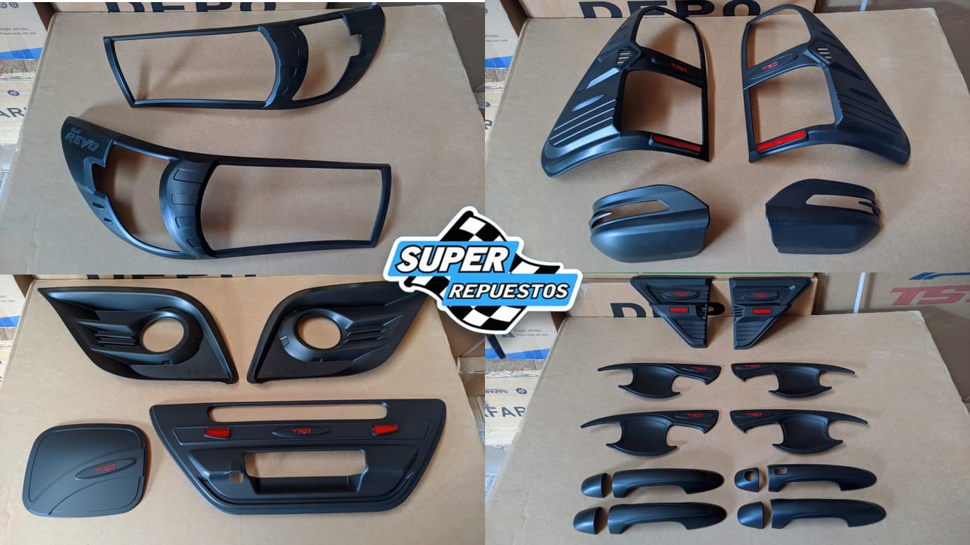 Hilux Adornos Kit Negro 2016 al 2020