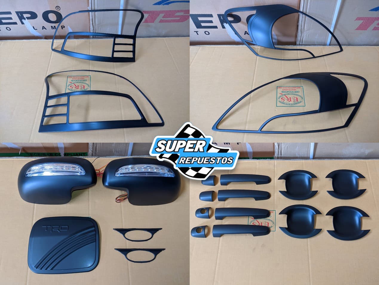 Yaris Adornos Kit Negro 2007 al 2013