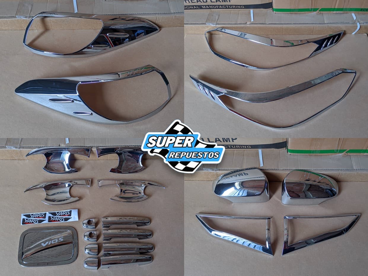 Yaris Adornos Kit Cromado 2018 al 2022