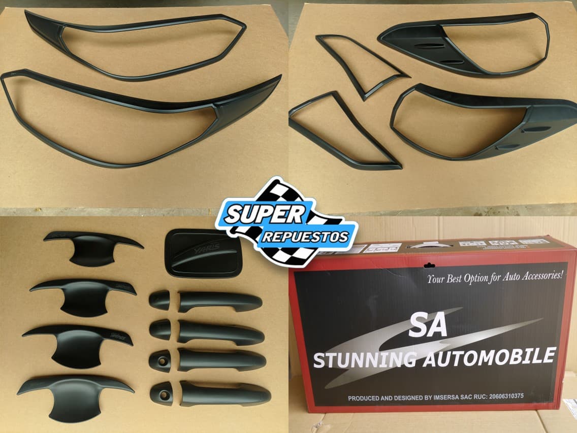 Yaris Adornos Kit Negro 2018 al 2022