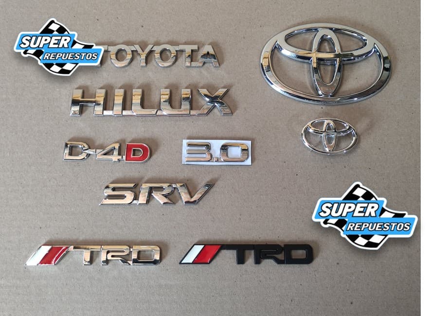 Hilux Letras Emblemas 2006 al 2015