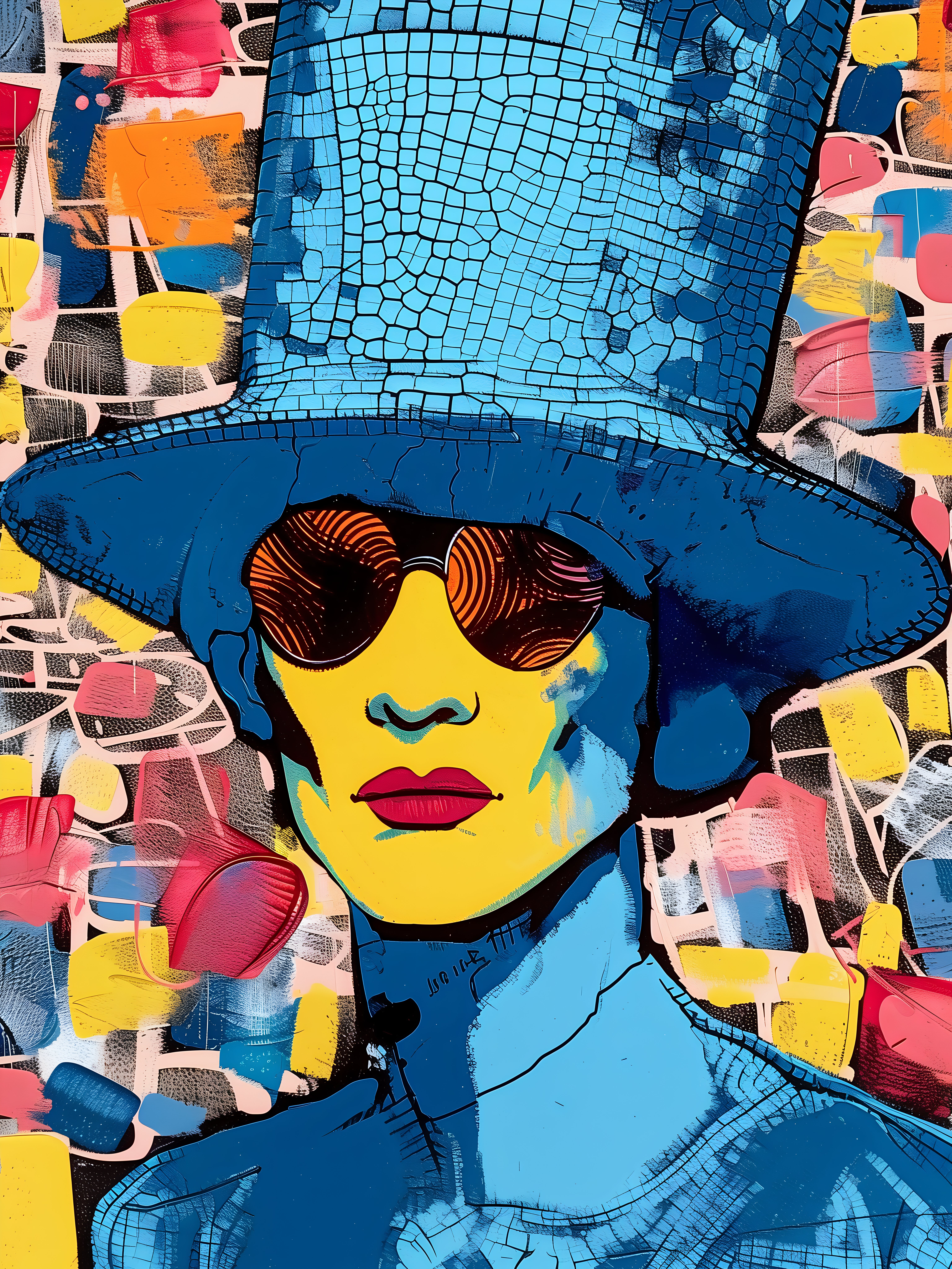 Modernes Pop Art Porträt