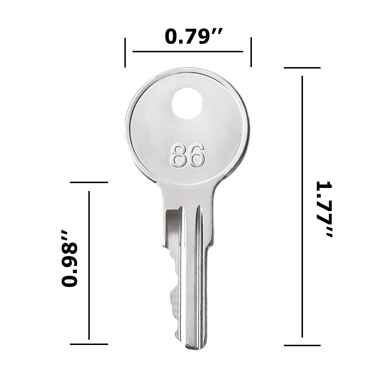 10PCS Equipment Keys CH510, Fit Some Truck Boxes and toolboxes from Delta, Brute Boxes, Better Built, DeeZee, Lund, Tractor Supply, Craftsman, Owens Products, UWS, Northern Tool