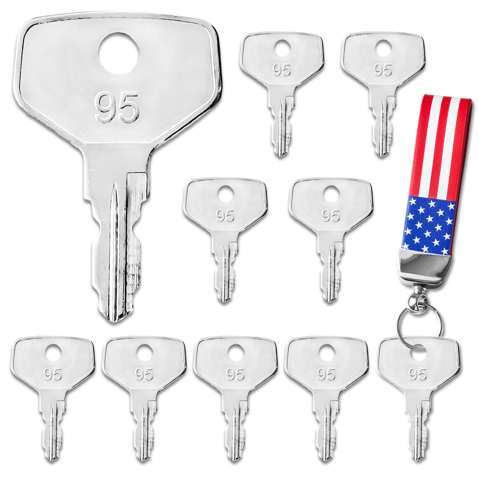 10PCS Equipment Keys Linde 802, Fit Linde Forklift E16 L12, 0039730404, 7915492618 Fit 1151 1152 1158 131 Pallet Truck T16 T18 T20 T30 & 372 Stacker L14 L16