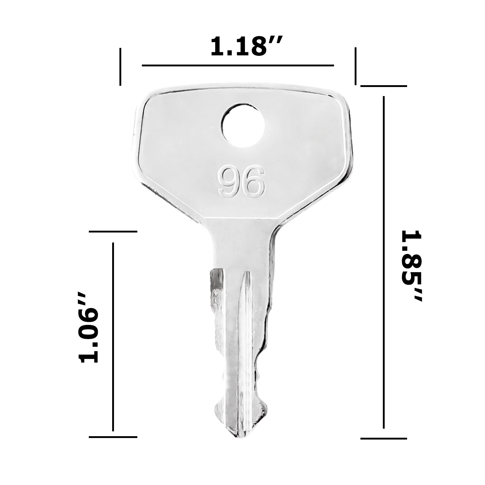 10PCS Equipment Keys Linde 702, Fit Linde Forklifts, Jungheinrich Part Number 28520490, Also Fit Komatsu Forklift