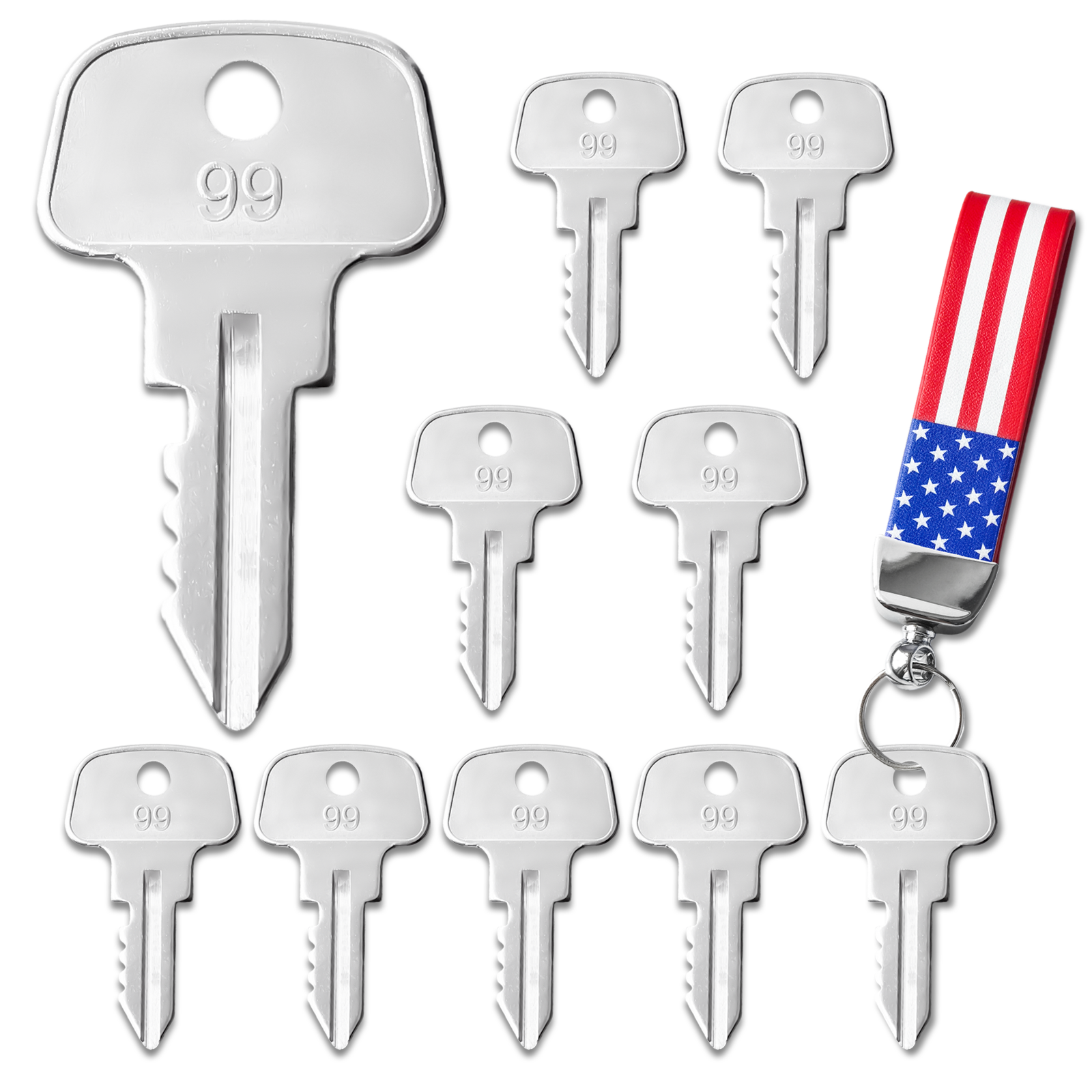 10PCS Equipment Keys Kubota 373, Part Number 55364-41180, Fit Kubota F/FZ/GF Series Commercial Front Mowers F2000, F2100, F2100E, F2400, FZ2100, FZ2400