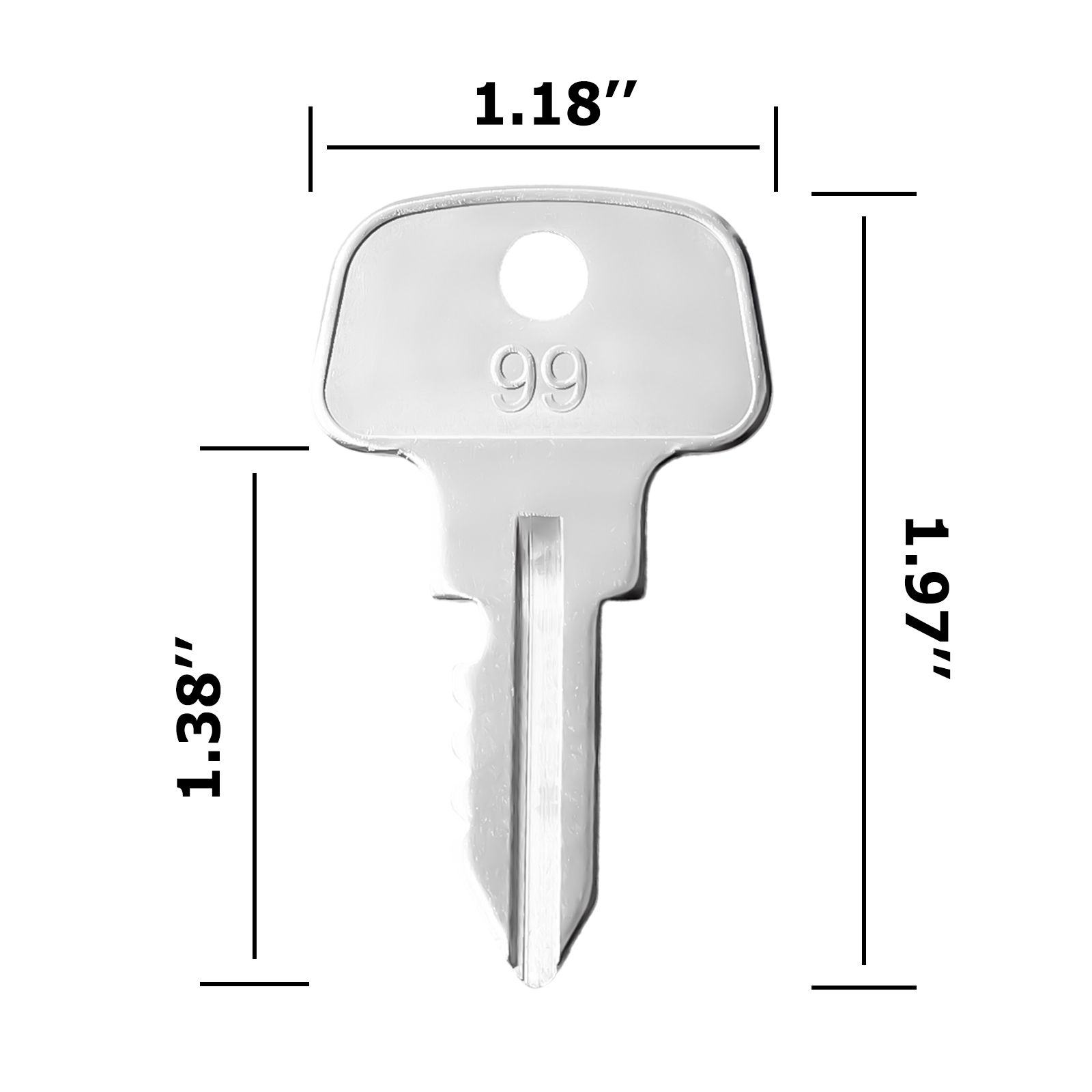 10PCS Equipment Keys Kubota 373, Part Number 55364-41180, Fit Kubota F/FZ/GF Series Commercial Front Mowers F2000, F2100, F2100E, F2400, FZ2100, FZ2400