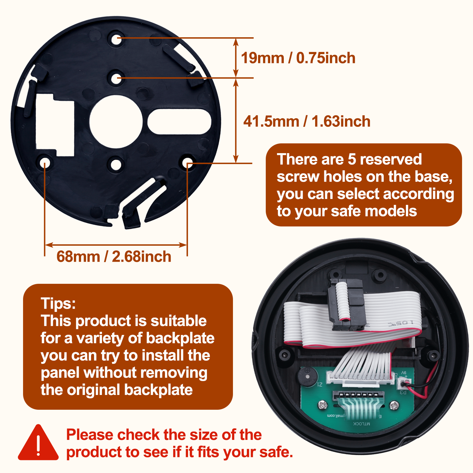 DHEISHA Gun Safe Lock Replacement with Solenoid Lock Electronic Safe Keypad for Home & Business