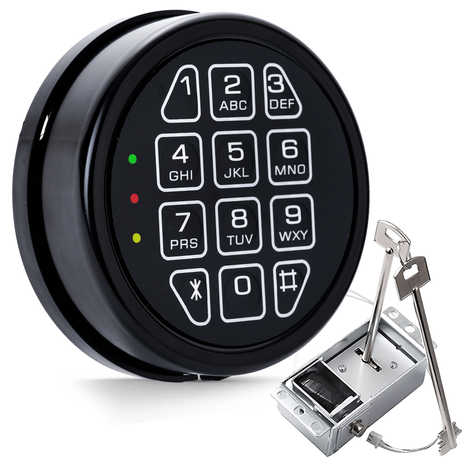 DHEISHA Gun Safe Replacement Lock with 2 Backup Keys Black Safe Keypad Lock